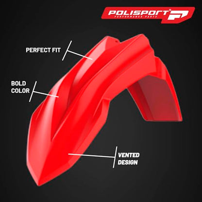 Polisport Motocross MX Replica Plastic Kit - Red/White (2020-2022) - color: Red/White