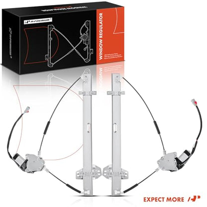 A-Premium Front Driver and Passenger Side Power Window Regulator with Motor - size: Front Driver and Passenger