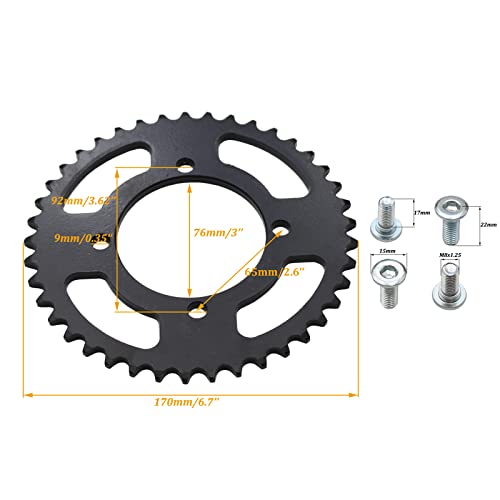 41 Teeth 420 Rear Back Chain Sprocket Cog for Chinese 50cc 70cc 90cc 110cc 125cc 140cc 150cc Pit PRO Quad Dirt Bike ATV (76mm Center Hole Diameter)