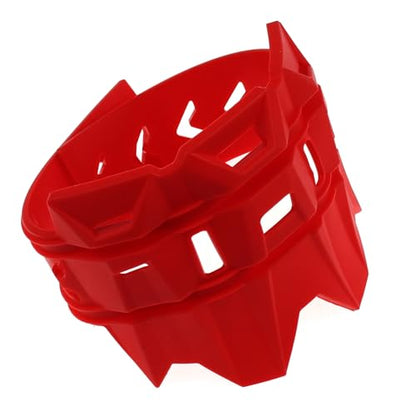 Motorcycle Universal Exhaust Heat Shield Cover Muffler Pipe Guard Leg Anti Hot Silencer Guard Anti-scalding Protector Ring For Muffler Tailpipe（Red） - color: Red