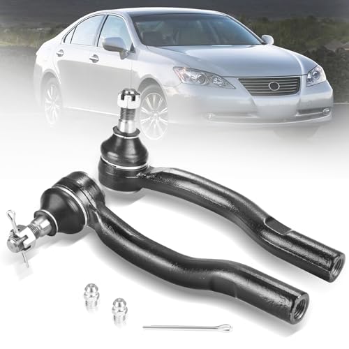 2PCS Front Outer Tie Rod Ends ES80602 ES80603 LH & RH, Tie Rod End Kit Fit for Lexus ES330 ES350 Toyota Avalon Camry Solara 2004-2012 - size: ES80602 ES80603