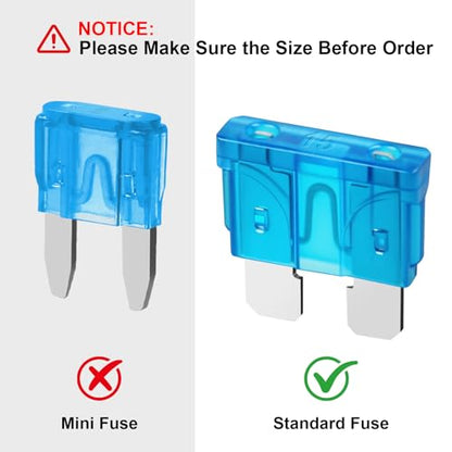 YNZDRWA 80Pcs Standard Fuse Kit, Upgraded Car Fuses Assortment Kit