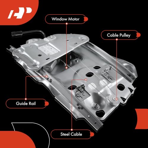 A-Premium Rear Passenger Side Power Window Regulator with Motor (2-Pin) - style: Rear Passenger(RH)