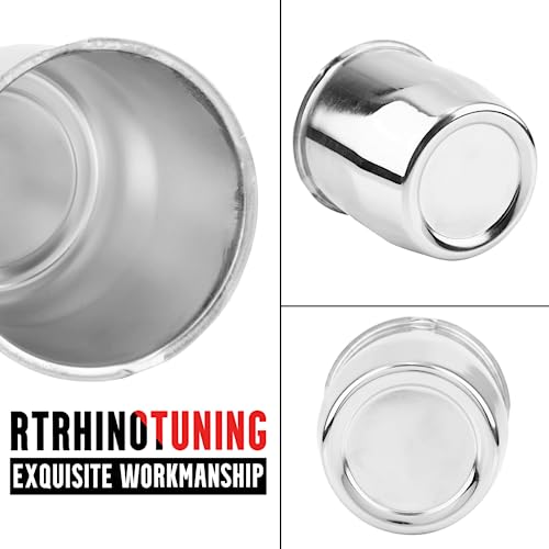 RTRHINOTUNING 4PCS 3.13 in Push Through Center Caps Wheel Hub Caps for Truck Trailer Wheel Rim, 3.13" Hub 3.31" Tall Trailer Wheel Center Caps Sliver - color: Chrome, size: 3.13" Center Hole, 3.31" Height