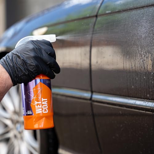 GYEON Wet Coat 500ml - Hydrophobic Ceramic Spray Coating for Cars - High Gloss Solutions for Your Car Paint Wheels and Glass - Spray On Rinse Off Easy DIY Use Formula (Pack of 2) - size: 16.9 Fl Oz (Pack of 2)