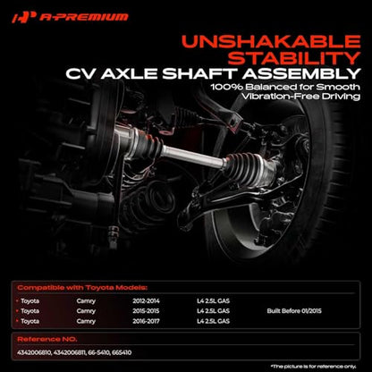 A-Premium Front Left Driver Side CV Axle Shaft Assembly
