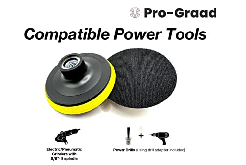 2 Pack 3" Hook and Loop Backing Pads Foam Backer Pad with 5/8”-11 - style: 3"