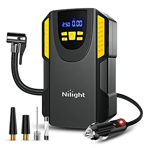 Nilight Digital Tire Inflator Portable Air Compressor w/Pressure Gauge - color: Air Compressor Pump