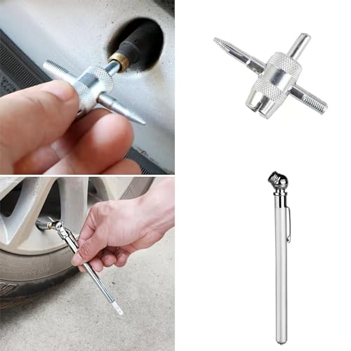 CO2 Tire Repair Kit with Inflator for Tubeless Tires, Motorcycle ATV UTV