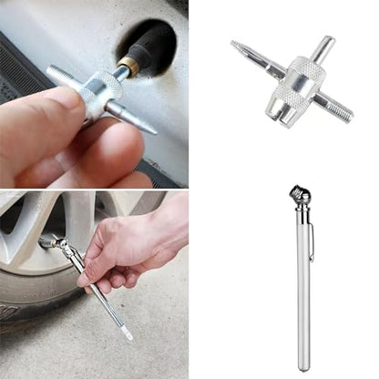 CO2 Tire Repair Kit with Inflator for Tubeless Tires, Motorcycle ATV UTV