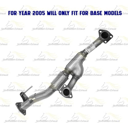 Exhaust Front Flex Y-Pipe Compatible for 2003-2007 Honda Accord 3.0L | Stainless Steel | Northeastern Exhaust | Free Gaskets and Bolt Kit Included | Direct-Fit Replacement