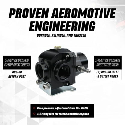 Aeromotive X1 Series Pro Return Style EFI Regulator - 13305