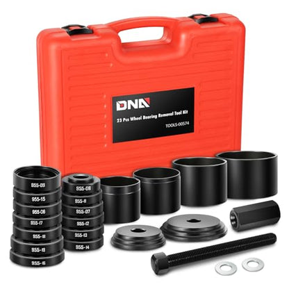 DNA Motoring 23pcs Front Wheel Drive Bearing Removal Installation Tool Set, Wheel Bearing Puller Adapters Kit, TOOLS-00574 - style: F-Wheel Bearing Removal Set