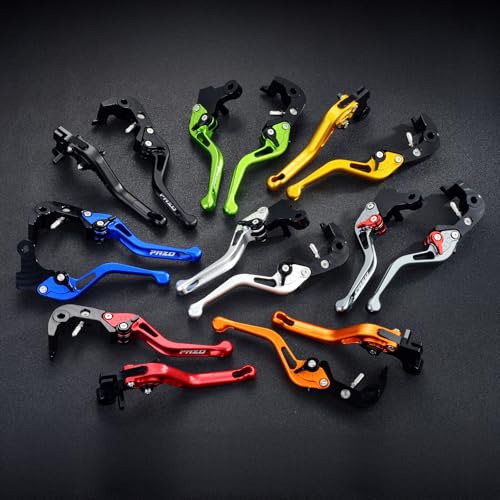 PAZO CNC 3D Texture Motorcycle Brake Clutch Levers - Gold, for Yamaha YZF-R1(2025-2026), YZF-R7 (2021-2025), MT-10 FZ-10 (2022-2026), XSR900 (2022-2024), Adjustable 6063 Aluminum Handle - color: Gold