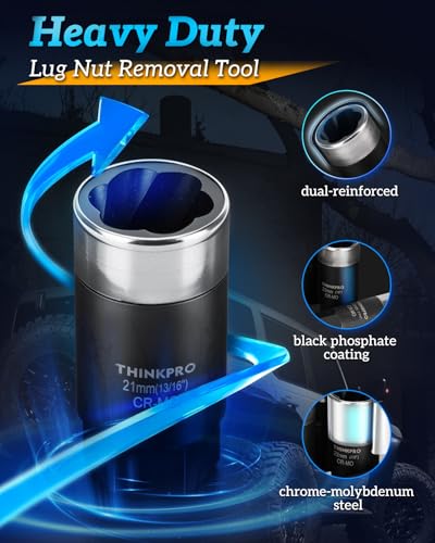 Locking Lug Nut Removal Tool,Heavy Duty Wheel Lock Removal Kit