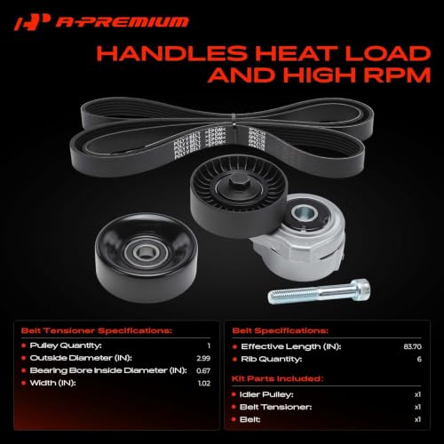 A-Premium Engine Serpentine Belt Drive Kit