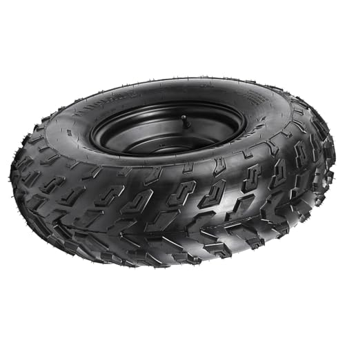 10'' ATV Wheels Tire Rim, 23x7-10 Iron & Rubber Tire with Rim Wheel for ATVs Go Karts - Front or Rear Tubeless Wheel (1 pack)