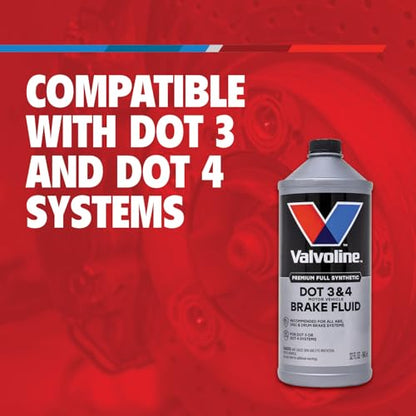 Valvoline DOT 3 & 4 Synthetic Brake Fluid, 32 oz - size: 32 fl oz
