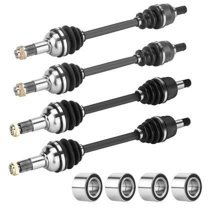 Front Rear CV Axle with Bearing for Yamaha Grizzly 550 2009-2014 - size: 4 pcs - full set w/ bearings