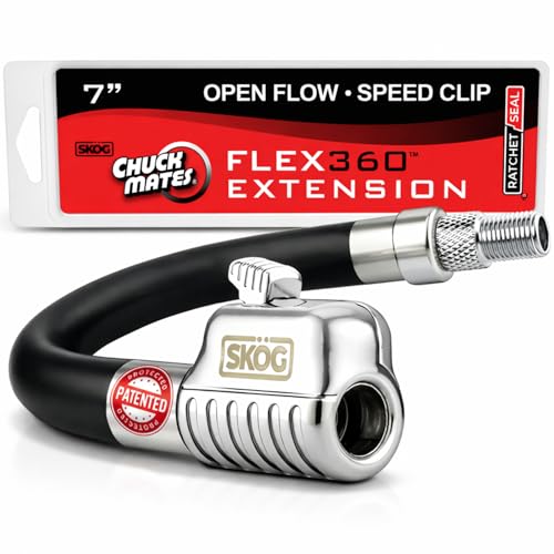 Chuck Mates Flex360 Tire Inflator Hose Extension, Push-On-Type, Open-Flow - size: 1 Pack, style: Extension Hose for Tire Inflators - Flex360