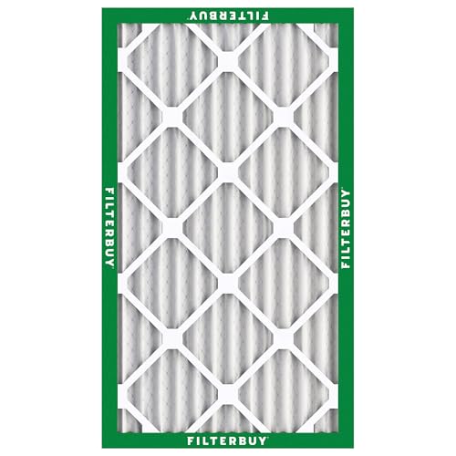 Filterbuy 12x20x2 Air Filter MERV 8 Dust & Allergy Defense (4-Pack) - size: 12x20x2