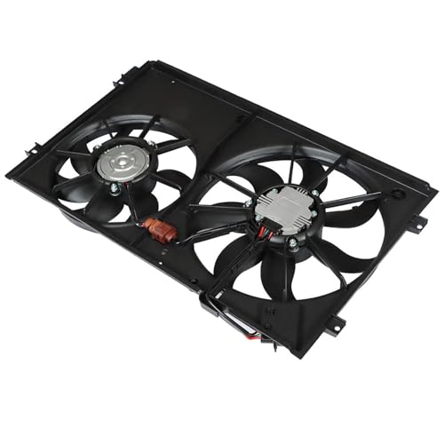 WFLNHB Car Dual Radiator Condenser Cooling Fan Assembly 1K0959455N Replacement for A3 8P1 2003 05-2012 08
