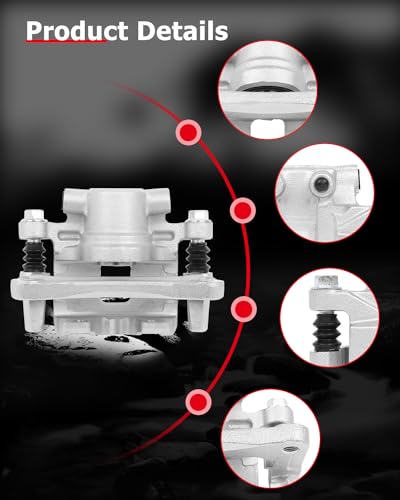 cciyu Rear Right Disc Brake Caliper Assembly With Bracket 18B5104 - size: Rear Right[18B5104]