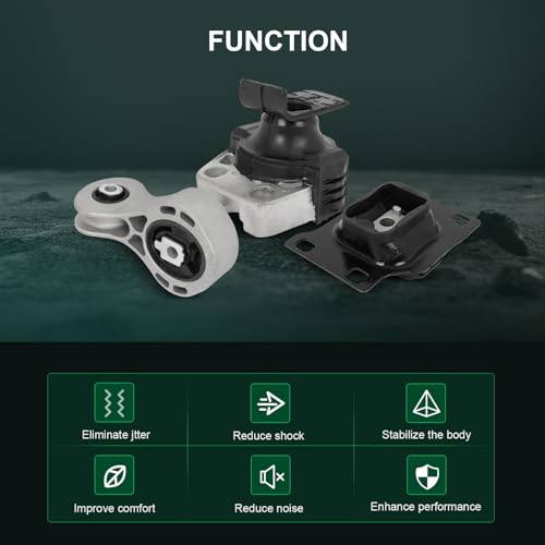 SCITOO Engine Motor and Transmission Mount Set for Ford for Focus 2008-2011