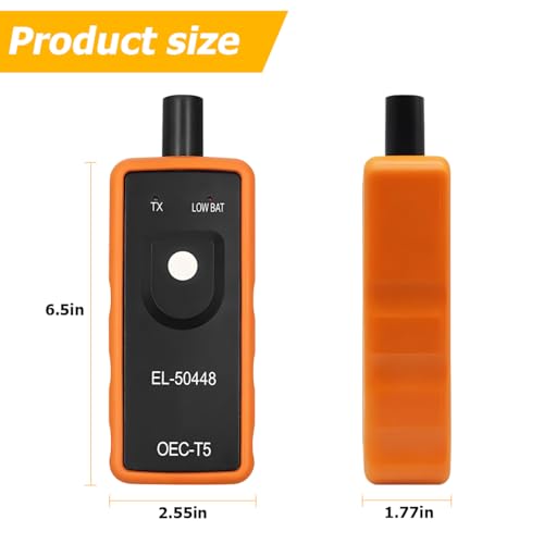 EL-50448 Car TPMS Relearn Tool, OEC-T5 Auto Tire Pressure Sensor Activation Tool, Vehicle Tire Pressure Monitor System Reset Accessories, Compatible with Most Vehicles