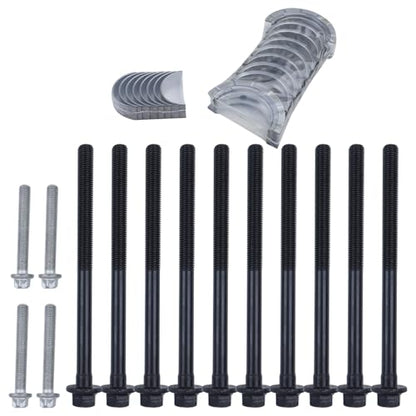 GM 2.4L Engine Rebuild Overhaul Kit w/Crankshaft,Head Gasket Set & Connecting Rod Compatible with Chevrolet Buick GMC Saturn Replace# 12578164 12654958 12609858 HS54874 - color: Crankshaft Kit