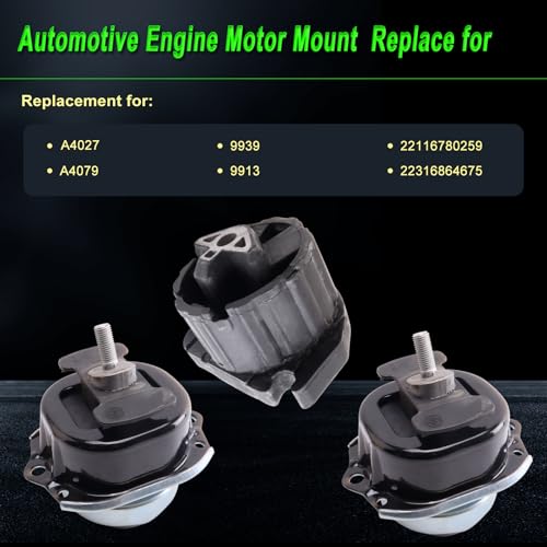 Engine Motor Mount fit BMW 07-18 X5 3.0L/4.4L Turbo/4.8L - size: 2007-2018 X5 3.0L