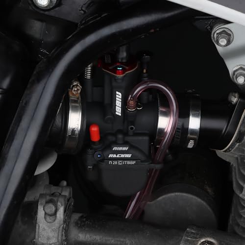 NIBBI Carburetor PWK28 fit Motorcycle Engine with 28mm Carb Jets for DirtBike MiniBike Pit Bike GY6 ATV - size: PWK28MM