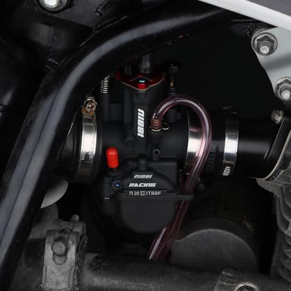 NIBBI Carburetor PWK28 fit Motorcycle Engine with 28mm Carb Jets for DirtBike MiniBike Pit Bike GY6 ATV - size: PWK28MM