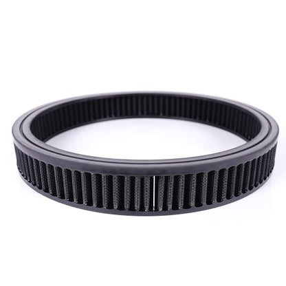 14"x2" Round Air Cleaner Filter Element High Flow (Black) - size: 14" x 2" Black
