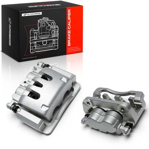 A-Premium Rear Left and Right Side Disc Brake Caliper with Bracket - style: Rear Driver and Passenger