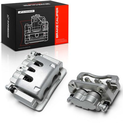 A-Premium Rear Left and Right Side Disc Brake Caliper with Bracket - style: Rear Driver and Passenger