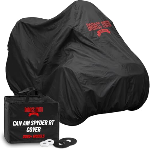 Badass Moto Waterproof for Can-Am Spyder RT Limited Cover 2020-2026, Black - color: Badass Black, size: [SPYDER RT 2020+] 112"L x 62"W x 57"H