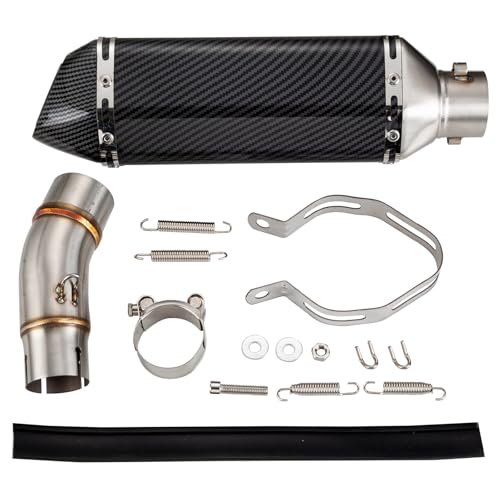 Motorcycle Muffler Mid Pipe, Muffler Adapter Connect Pipe - size: 2018-2024