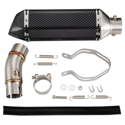Motorcycle Muffler Mid Pipe, Muffler Adapter Connect Pipe - size: 2018-2024
