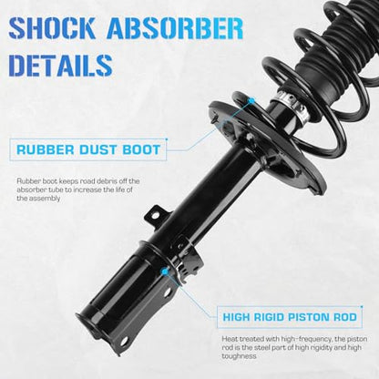 ILONPA Rear Struts Shocks & Sway Bar Links for 2004 2005 2006 Toyota Camry