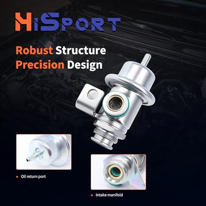 HiSport 17089203 Fuel Injection Pressure Regulator 3.0BAR - size: HSFPR105
