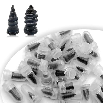 100Pcs Tire Repair Rubber Nails Spiral Plugs Kit - size: 100Pcs