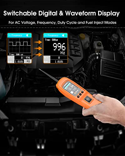 KM50 Power Circuit Probe & Automotive Circuit Tester with Live Waveform - color: Orange