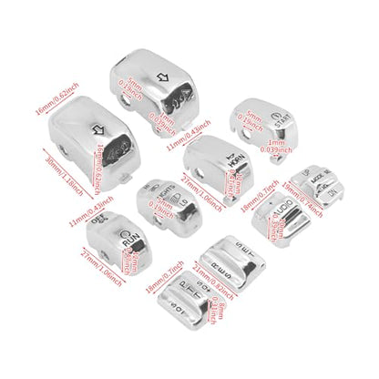 Motorcycle Hand Control Switch Housing Caps Compatible with Harley Electra Glide Road Glide Tri Glide 1996-2013