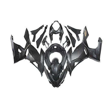 US STOCK Carbon Fiber Look Fairing Fit for 2018-2023 Ninja 400 EX400 - color: 021 Carbon Fiber Look