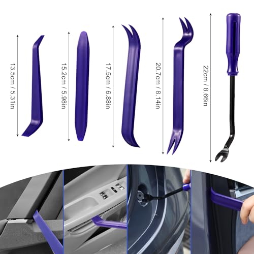 Uolor 265PCS Car Bumper Retainer Clips Plastic Rivets Auto Fasteners Push Retainer Kit Most Popular Sizes Auto Push Pin Rivets Set -Door Trim Panel Fender Clips for GM Ford Toyota Honda Chrysler