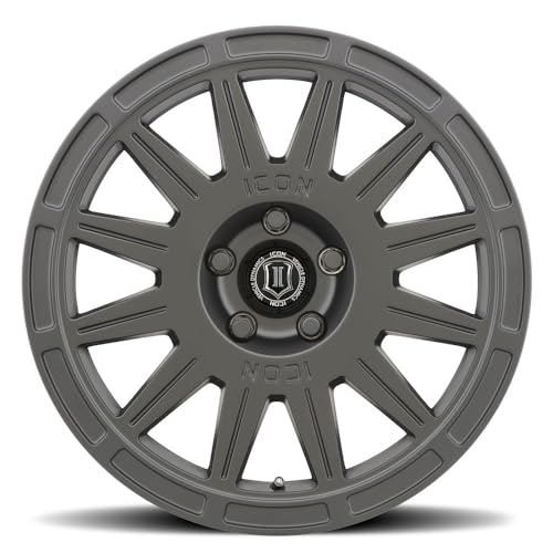 ICON ALLOYS RICOCHET 17X8 5X100 38 SAT BLACK WHEEL