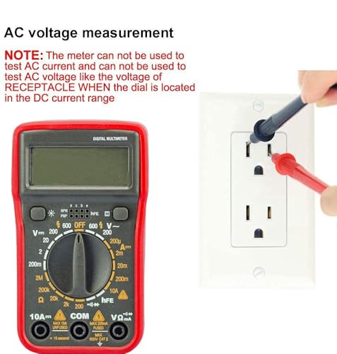 Digital Multimeter 1Pack - color: Red 2