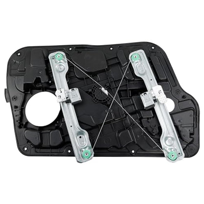 752-929 Front Right Passenger Side Power Window Regulator Without Motor with Panel Compatible with 2011-2014 Hyundai Sonata Replace# 752929, 824813Q000, 384737 - size: Front Right Passenger Side
