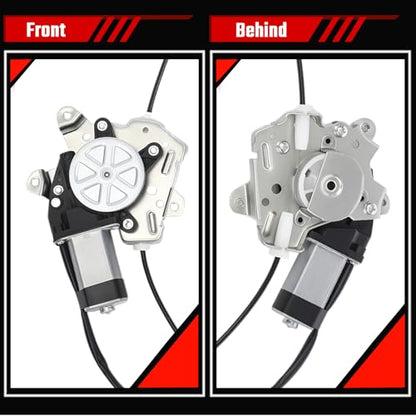 741-348 Front Left Driver Side Power Window Regulator with Motor Compatible with Nissan Frontier 2005-2015, Pathfinder 2005-2010, Xterra 2005-2015, Compatible with Suzuki Equator 2009 2010 - size: Front Left, style: 741-348